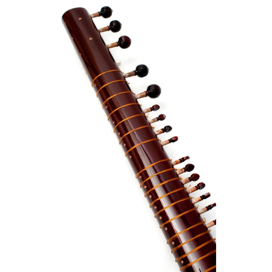 楽器 シタール Sitar インド (Kartar Music House社製)シンプルシタールセット（グラスファイバーケース） 弦楽器｜tirakita-shop｜08