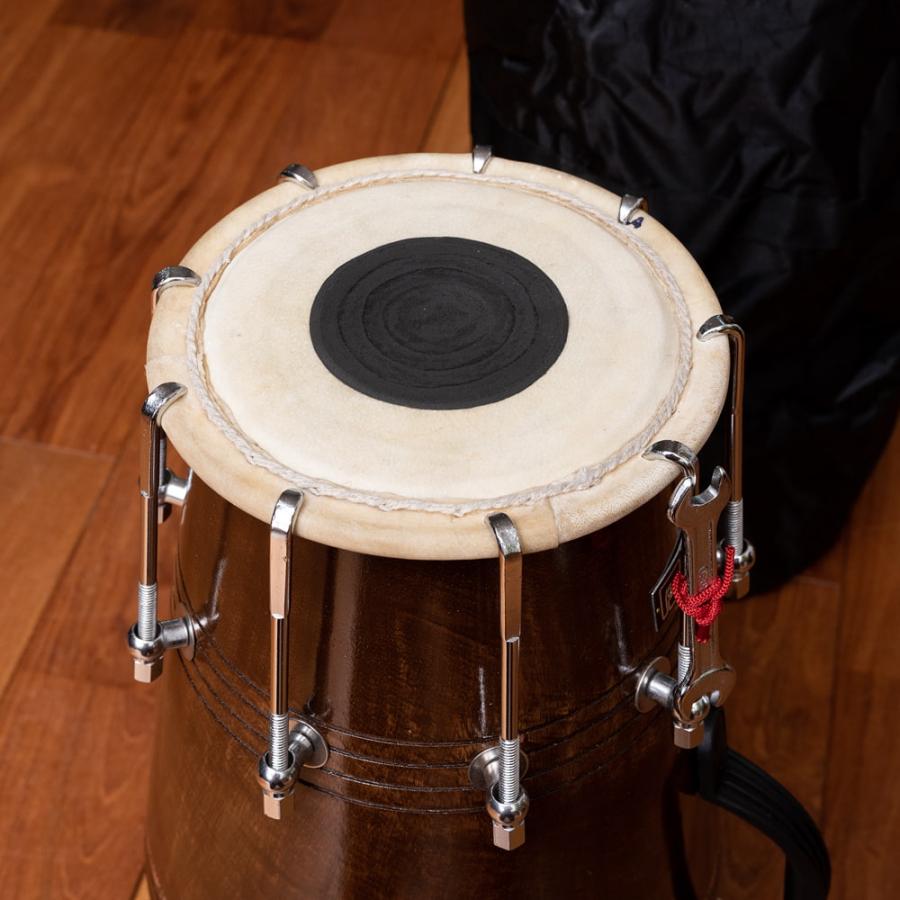 ドーラク(Dholak) インドの両面太鼓 ボルト締め高級タイプ の
