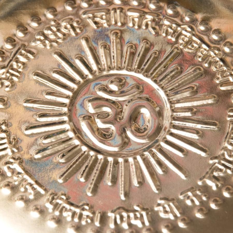 皿 カトリ プレート 礼拝 祭壇 (祭壇用)オーンの礼拝皿 (直径：約21.8cm) インド カレー皿 ターリー チャイ｜tirakita-shop｜02