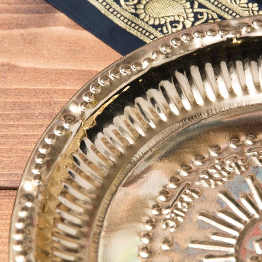 皿 カトリ プレート 礼拝 祭壇 (祭壇用)オーンの礼拝皿 (直径：約21.8cm) インド カレー皿 ターリー チャイ｜tirakita-shop｜04