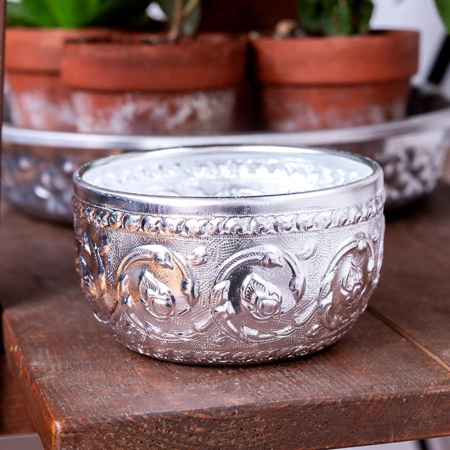 飾りつき ボウル アルミ タイの飾りつきアルミボウル（中 約10cm