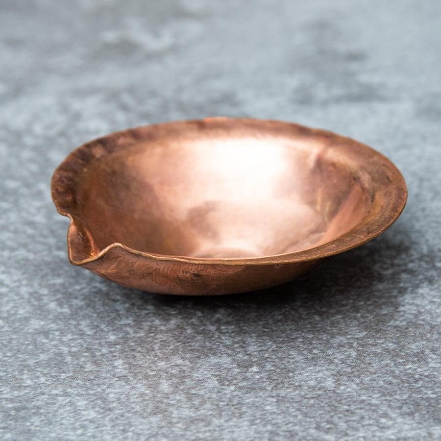 礼拝 儀式 祭壇 プージャ 銅の聖油・聖水ボウル 直径約4.5cm オイル