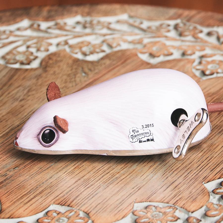 ぜんまい式玩具 ねずみ ブリキ ブリキ玩具 ゼンマイ式で動く ぜんまい式玩具 ねずみ ブリキ ブリキ玩具 ゼンマイ式で動く