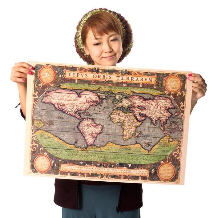 地図 アンティーク地図 古地図 世界地図 (16世紀)アンティーク 地図 アンティーク地図 古地図 世界地図 (16世紀)アンティーク