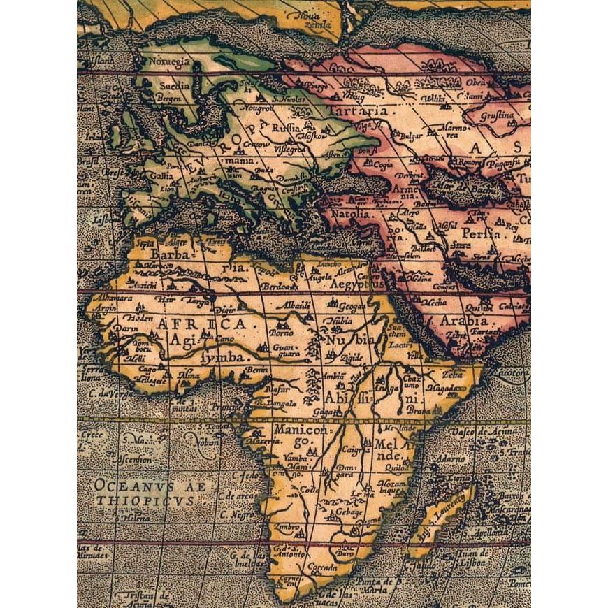 地図 アンティーク地図 古地図 世界地図 (16世紀)アンティーク 地図 アンティーク地図 古地図 世界地図 (16世紀)アンティーク