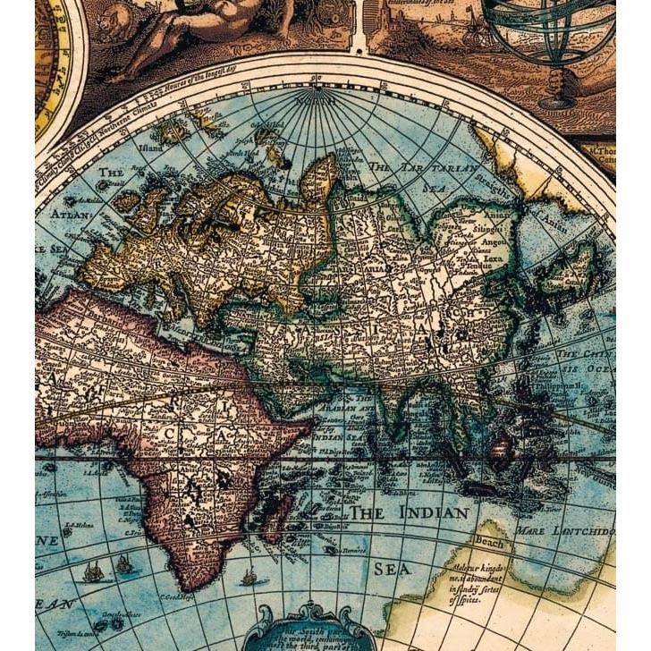地図 アンティーク地図 古地図 世界地図 (17世紀)アンティーク地図