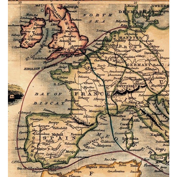 地図 アンティーク地図 古地図 世界地図 19世紀 アンティーク地図ポスター Overland Route To India Id Worldpos 5 インド アジア雑貨ティラキタ 通販 Yahoo ショッピング