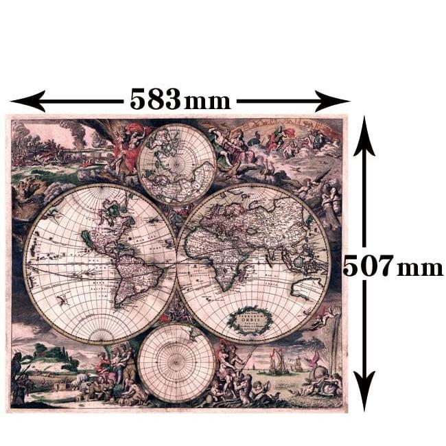 地図 アンティーク地図 古地図 世界地図 (17世紀)アンティーク 地図 アンティーク地図 古地図 世界地図 (17世紀)アンティーク