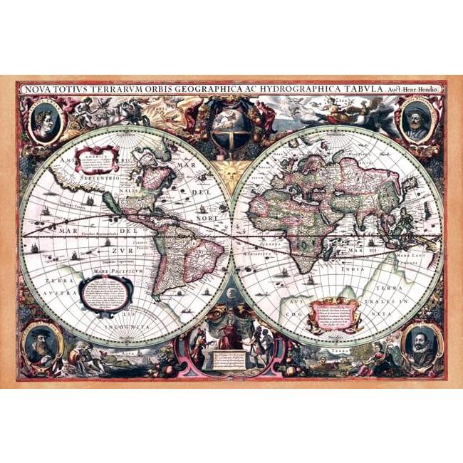 地図 アンティーク地図 古地図 世界地図 (17世紀)アンティーク 地図 アンティーク地図 古地図 世界地図 (17世紀)アンティーク