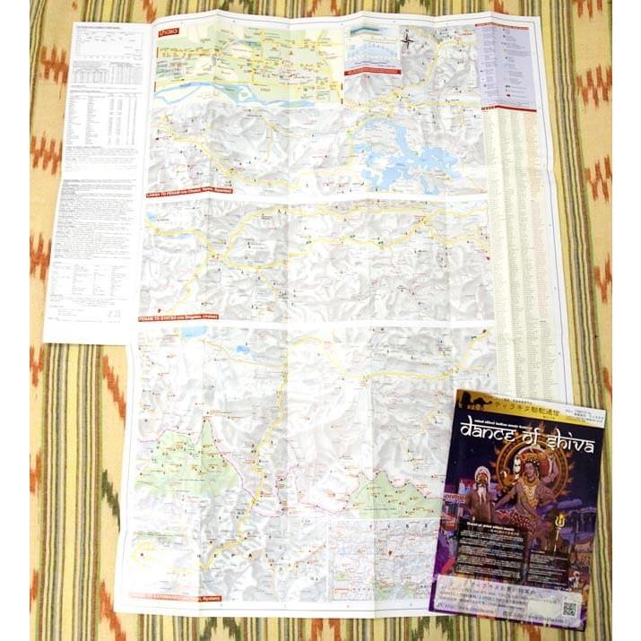 地図 Lhasa to Gyantse Shigatse Kathmandu ロードマップ(ラサ