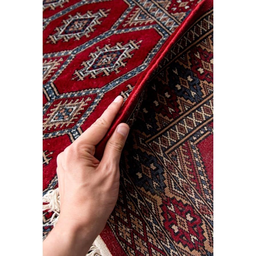 送料無料 アンティーク ラグ マット 絨毯 ザンスカール遊牧民の手織りのアンティック絨毯(たてｘよこ 約80cm x｜tirakita-shop｜11
