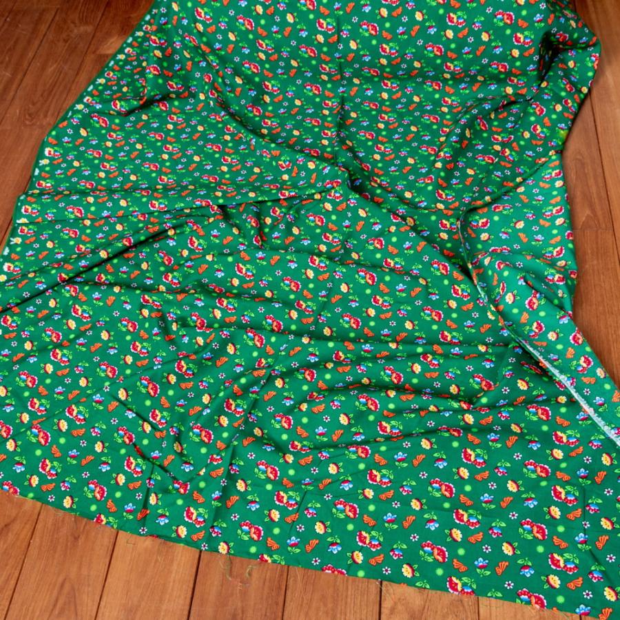 商用利用可 東北大花布 客家花布 牡丹四季花 〔1m単位切り売り〕アジア