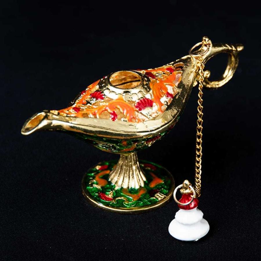 アラジンランプ 千夜一夜物語 アラビアンナイト アラジンの魔法のランプ 11 5cm 8cm アジアン インド Mtr Dcr 454 インド アジア雑貨ティラキタ 通販 Yahoo ショッピング