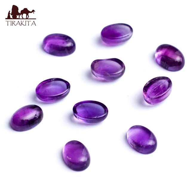 宝石の原石 パワーストーン 〔1個〕アメジスト 5 x 7mm round 宝石の原石 パワーストーン 〔1個〕アメジスト 5 x 7mm round