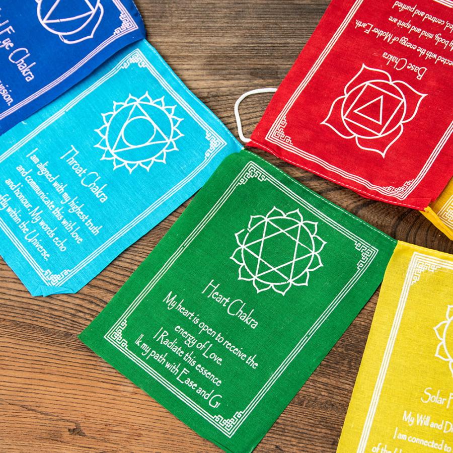 五色旗 タルチョ タルチョー ルンタ チャクラのタルチョ 15x19cm 160cm程度 チベット マニ旗 祈祷旗 タルチョク |  | 01