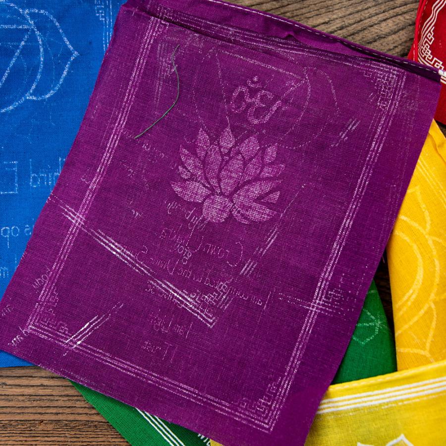 五色旗 タルチョ タルチョー ルンタ チャクラのタルチョ 15x19cm 160cm程度 チベット マニ旗 祈祷旗 タルチョク |  | 08