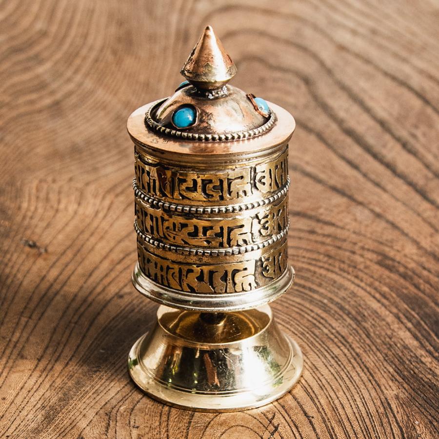マニ車 チベット 宗教用品 卓上マニ車（小） 密教 仏教 アジア