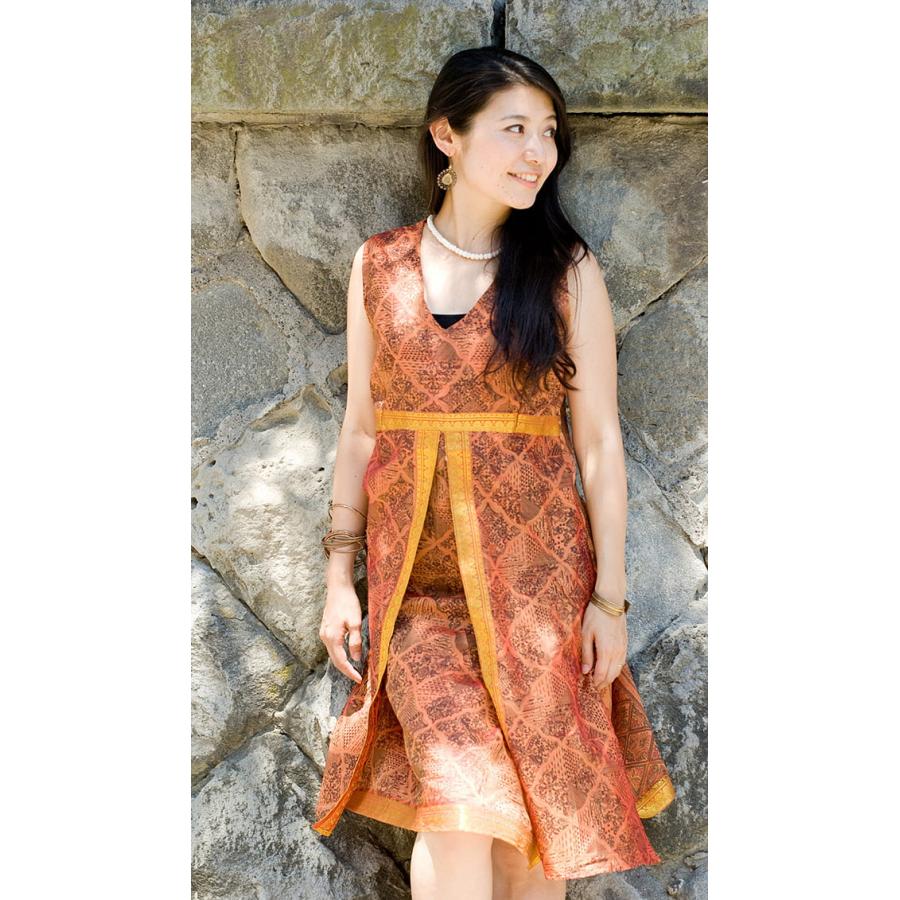 ワンピース メール便送料無料 オールドサリー ノースリーブ