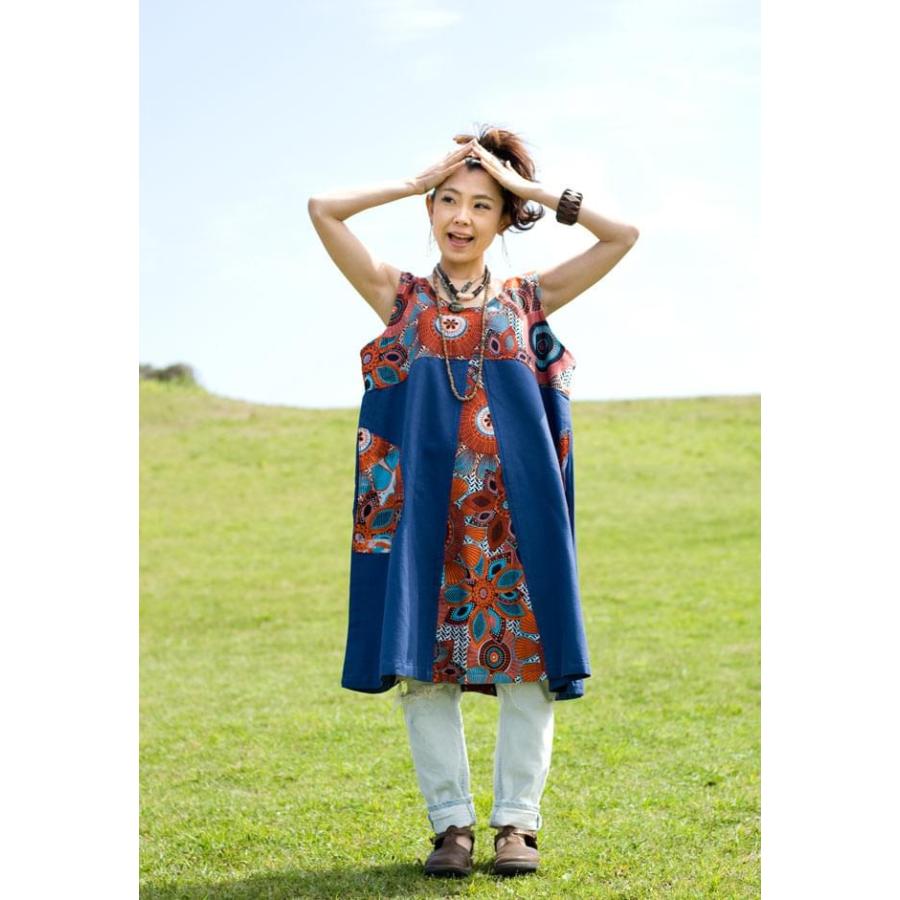 メール便送料無料 ワンピース インディアンプリント コットン インディアンプリントポケットのワンピース Np Opc 677 インド アジア雑貨ティラキタ 通販 Yahoo ショッピング