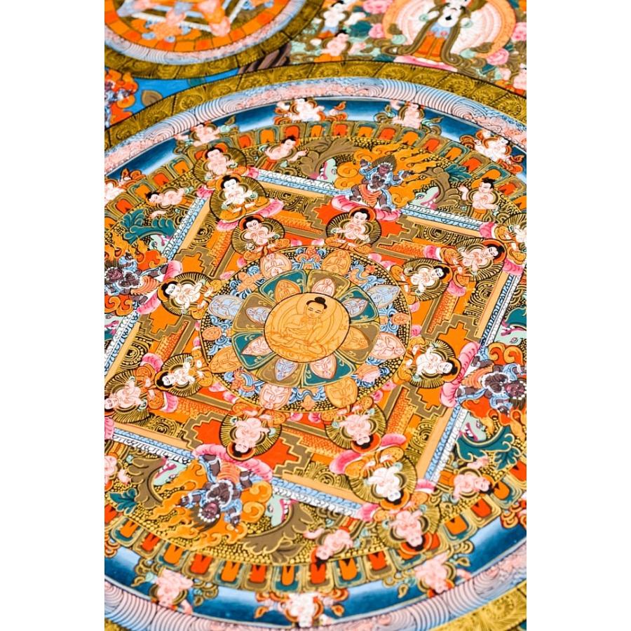 送料無料 タンカ 仏画 マンダラ チベット 〔一点物〕タンカ 5 送料無料 タンカ 仏画 マンダラ チベット 〔一点物〕タンカ 5