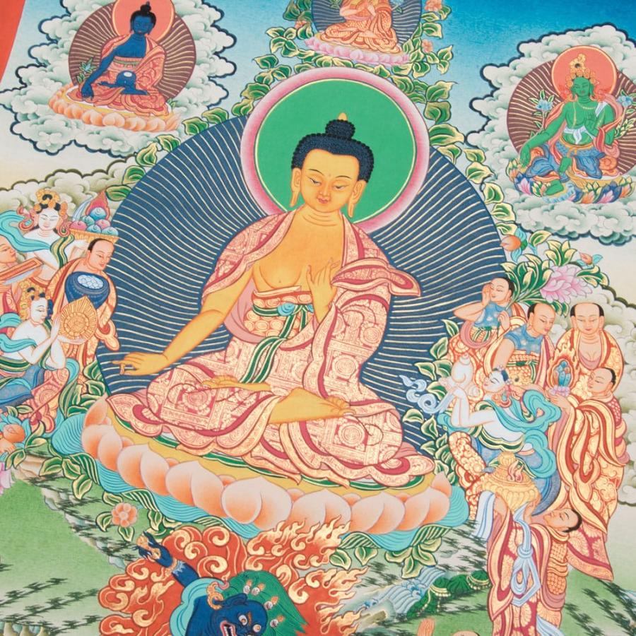 送料無料 釈迦牟尼仏 タンカ 仏画 マンダラ 〔一点物〕タンカ 送料無料 釈迦牟尼仏 タンカ 仏画 マンダラ 〔一点物〕タンカ
