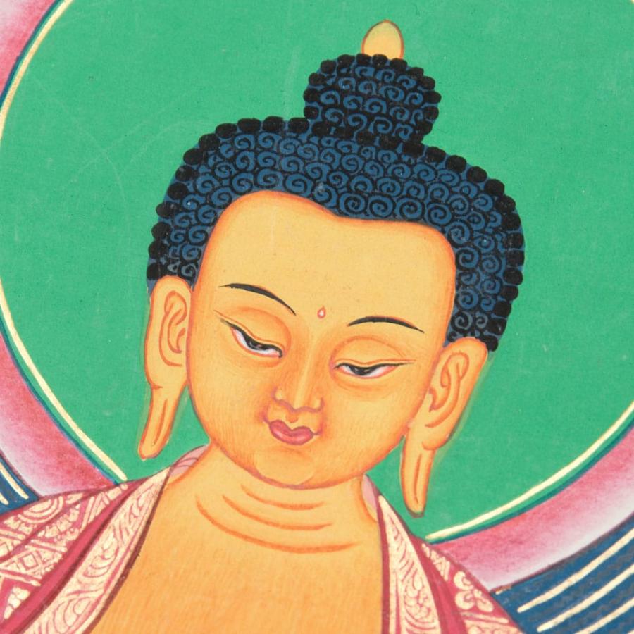 送料無料 釈迦牟尼仏 タンカ 仏画 マンダラ 〔一点物〕タンカ 送料無料 釈迦牟尼仏 タンカ 仏画 マンダラ 〔一点物〕タンカ
