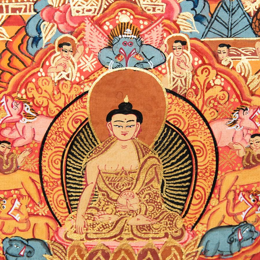 マンダラ 手描き 仏画Life of buddha釈迦の生涯 - 絵画|絵画 マンダラ 手描き 仏画Life of buddha釈迦の生涯 - 絵画|絵画