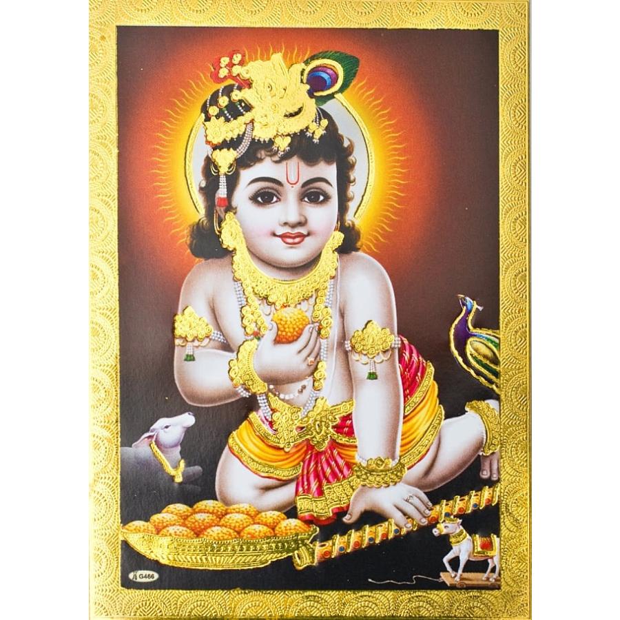 神様 ポストカード 金 ゴールド 金の神様ポストカード ベイビー