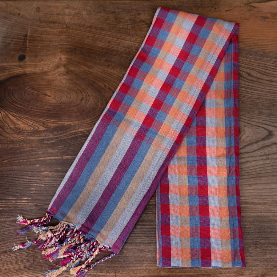 クロマー スカーフ ストール マフラー カンボジアからやってきた万能布 クロマーSサイズ(約40cm×130 160cm)｜tirakita-shop｜27