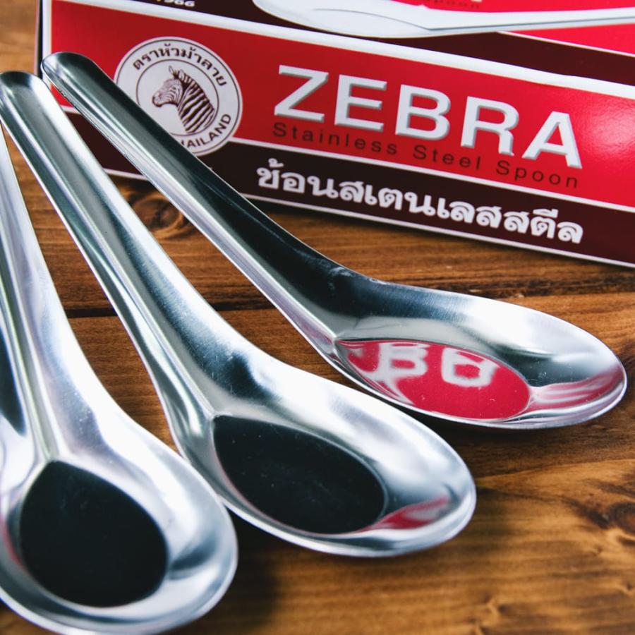 スプーン フォーク カトラリー レンゲ ゼブラ社製 タイ屋台の
