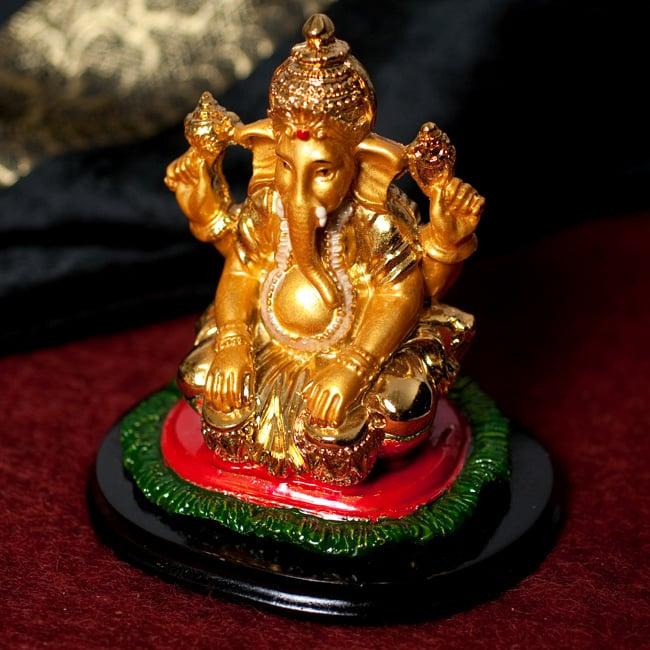 インド神 ガネーシャ 像 合金 ゴールド ブラック ガネーシャ【33cm】 の通販[送料無料] - TIRAKITA.COM