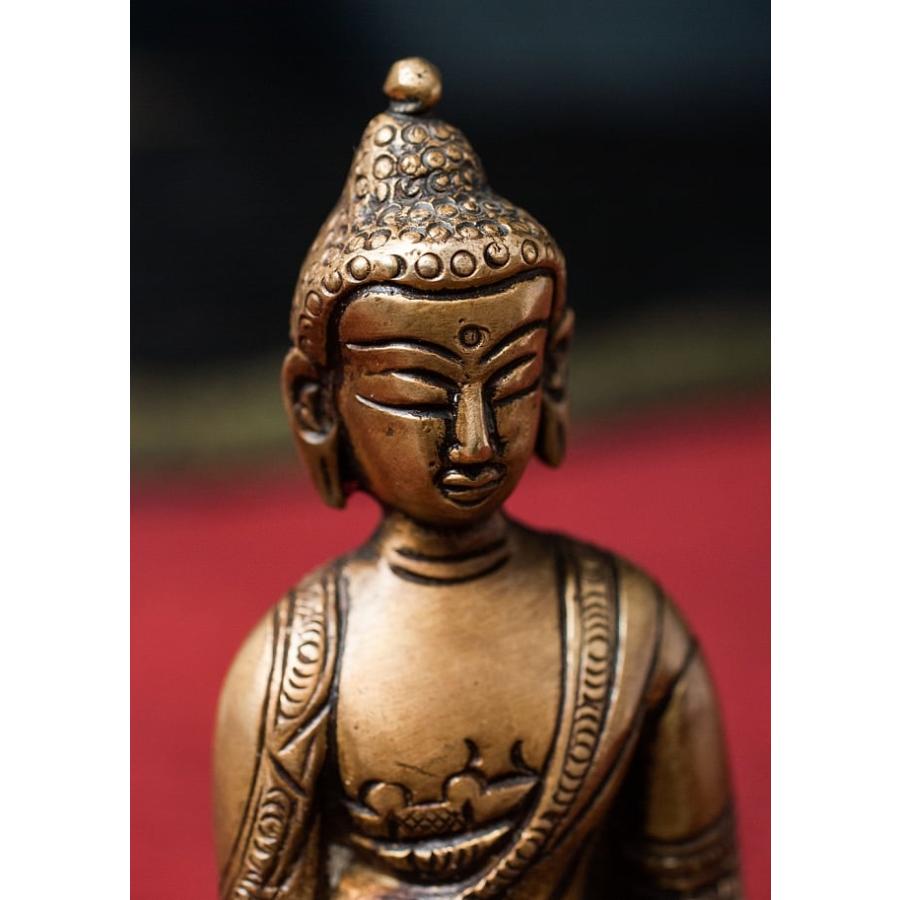 仏像 仏陀 神様像 ブラス アクショービャ 阿しゅく如来 13.5cm 仏像 仏陀 神様像 ブラス アクショービャ 阿しゅく如来 13.5cm