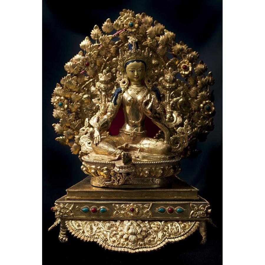 チベット銅製特大鍍金仏ネパール仏像家内仏堂 奉納 装飾品 工芸品 置物