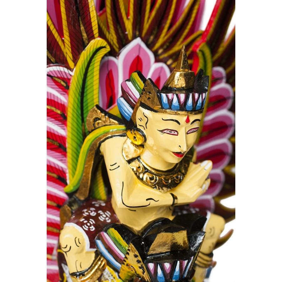 インドネシア バリ島 ヴィシュヌ神 ガルーダ像 黒壇 木彫 木製 木工 伝統工芸 インドネシア バリ島 ヴィシュヌ神 ガルーダ像 黒壇 木彫 木製