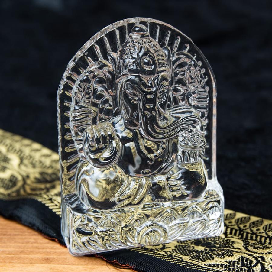 文鎮 ガネーシャ 神様像 ヒンドゥー教 インドの神様 ガラス製ペーパー 