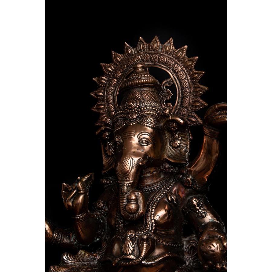 ダンシングガネーシャ　仏像　置物　古い　ヒンドゥー　神様 仏像 置物 ガネーシャ像 神様像 ダンシングガネーシャ 75cm