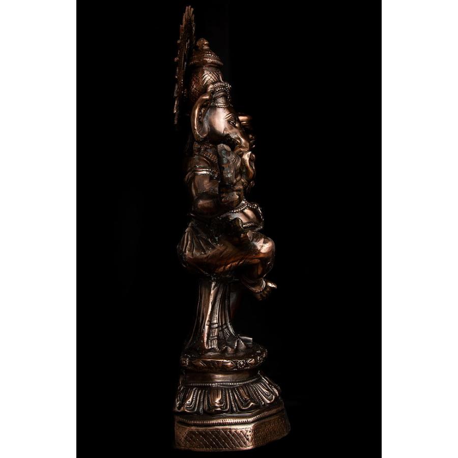 送料無料 ガネーシャ像 神様像 ガネサ ダンシングガネーシャ