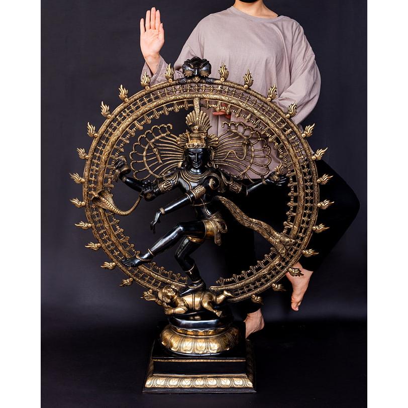 送料無料 シヴァ シヴァ像 神様像 ナタラジ 特大ダンシング・シヴァ