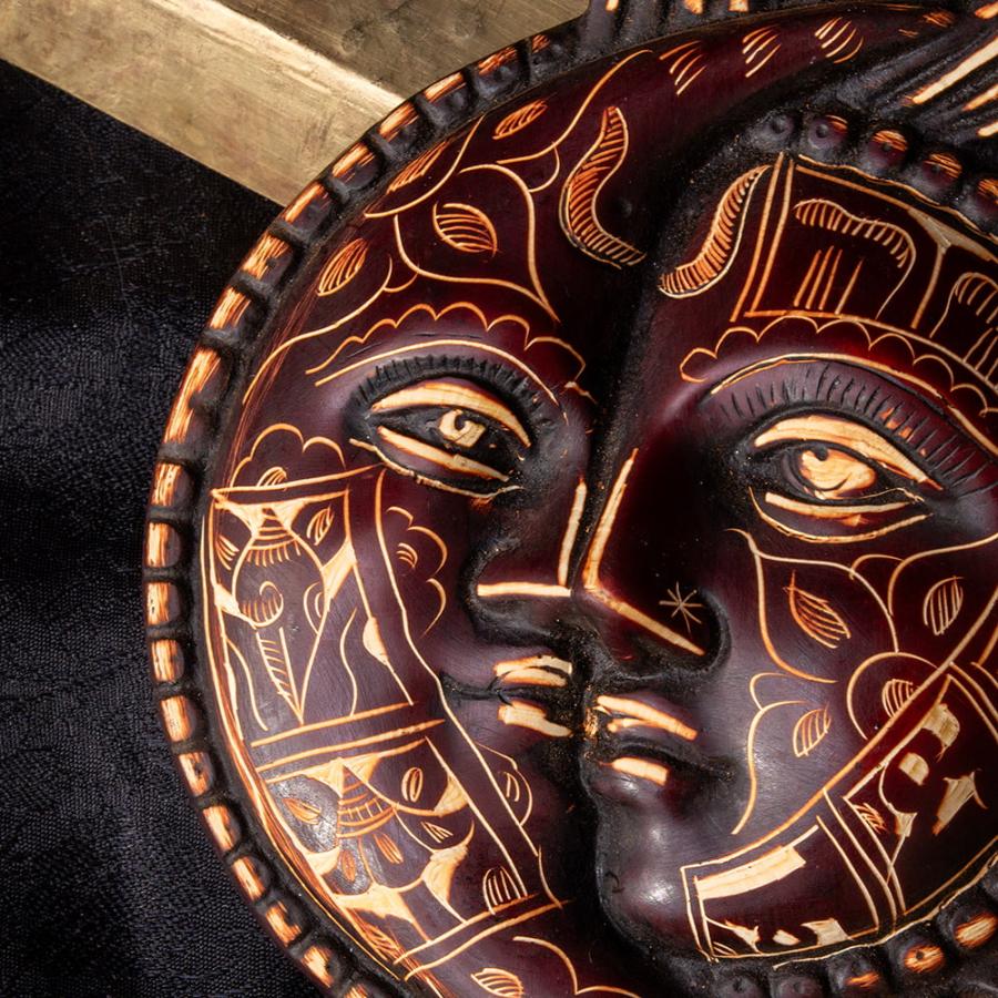 レジン 神様 ヒンドゥー教 仏教 置物 (全2色)〔壁掛けタイプ