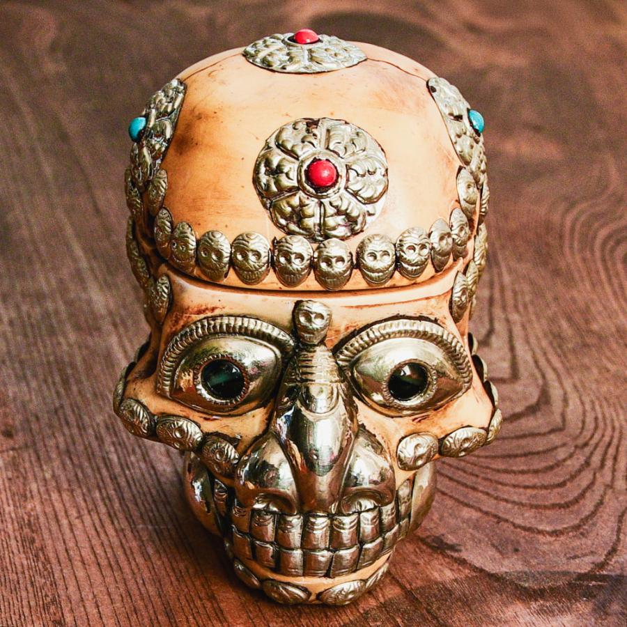 呪物　カパラ　天珠　チベット　カパーラ　頭蓋骨　念珠　クマントーン　プラクルアン 呪物 カパラ 天珠 チベット カパーラ 頭蓋骨 念珠 クマントーン