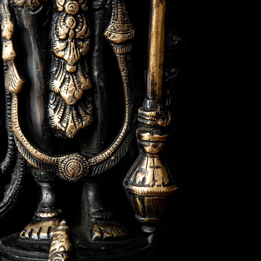 ヴィシュヌ 神　置物　金属製　高さ約29cm　仏像 ti_rsdl_1749_4bb.jpg