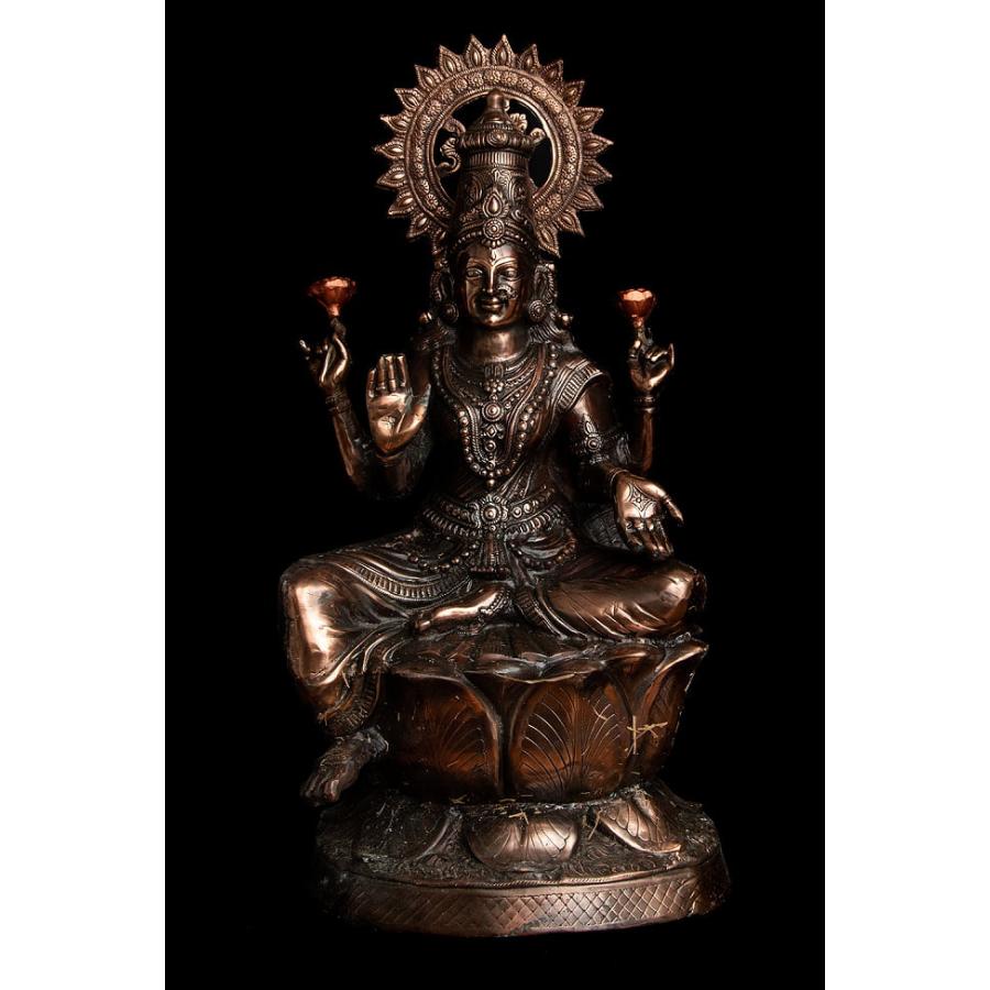 送料無料 ラクシュミ ラクシュミー 神像 女神像 (特大