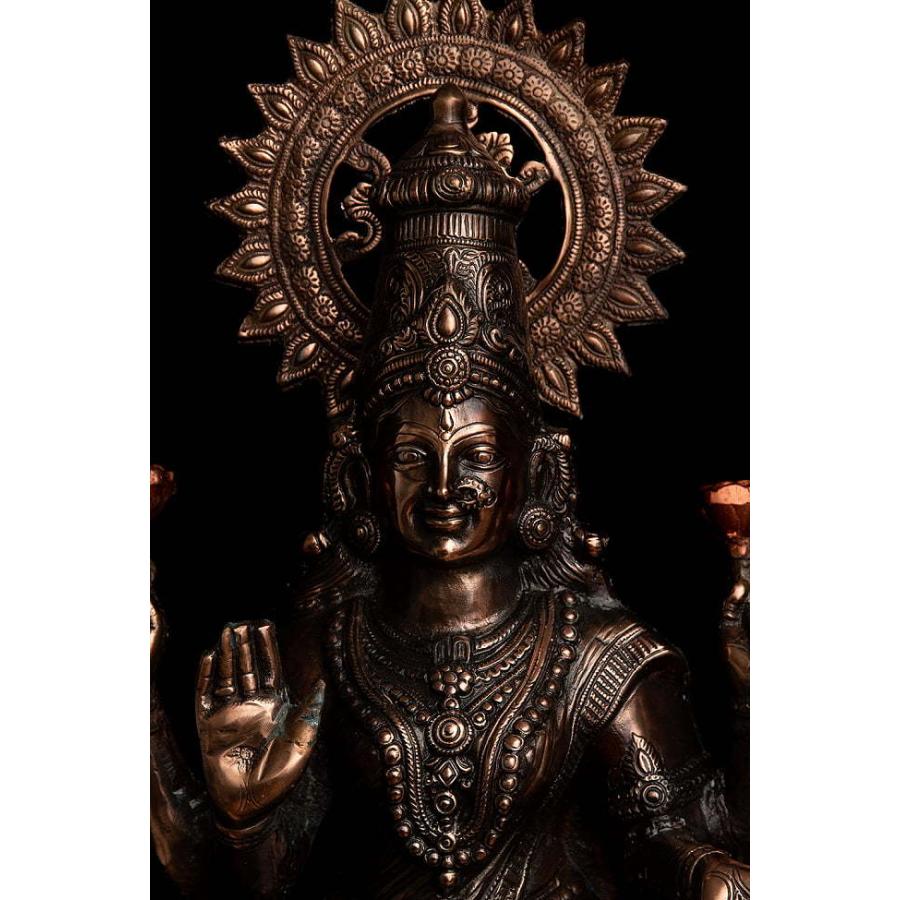 送料無料 ラクシュミ ラクシュミー 神像 女神像 (特大