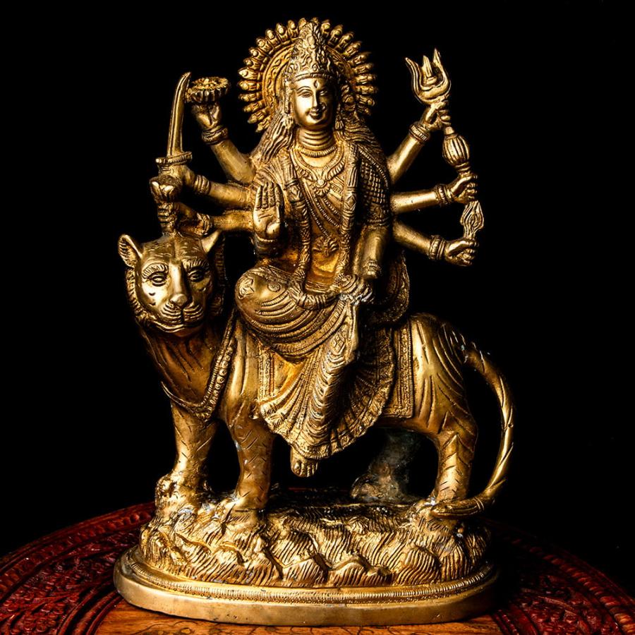 送料無料 ドゥルガー durga 神像 パールヴァティ ブラス製 送料無料 ドゥルガー durga 神像 パールヴァティ ブラス製