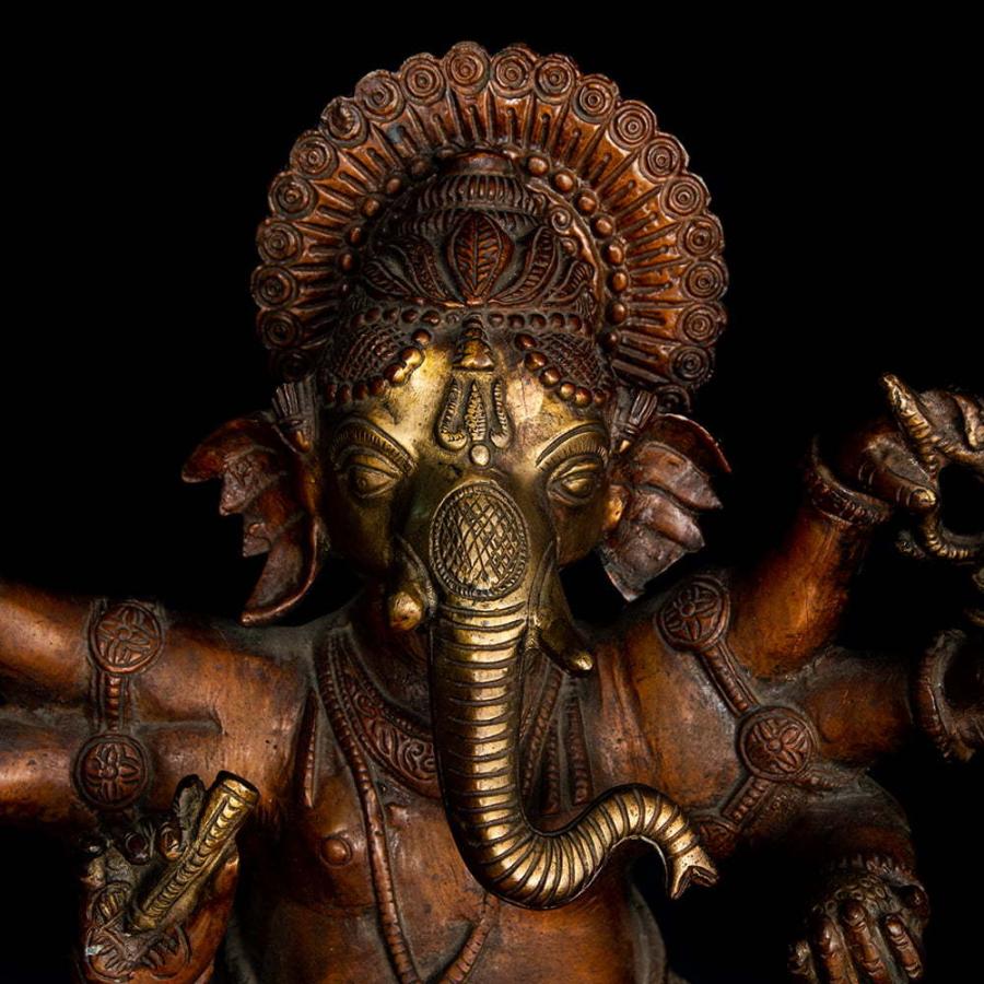 最新入荷】仏像 置物 ガネーシャ像 神様像 ダンシングガネーシャ 雑貨