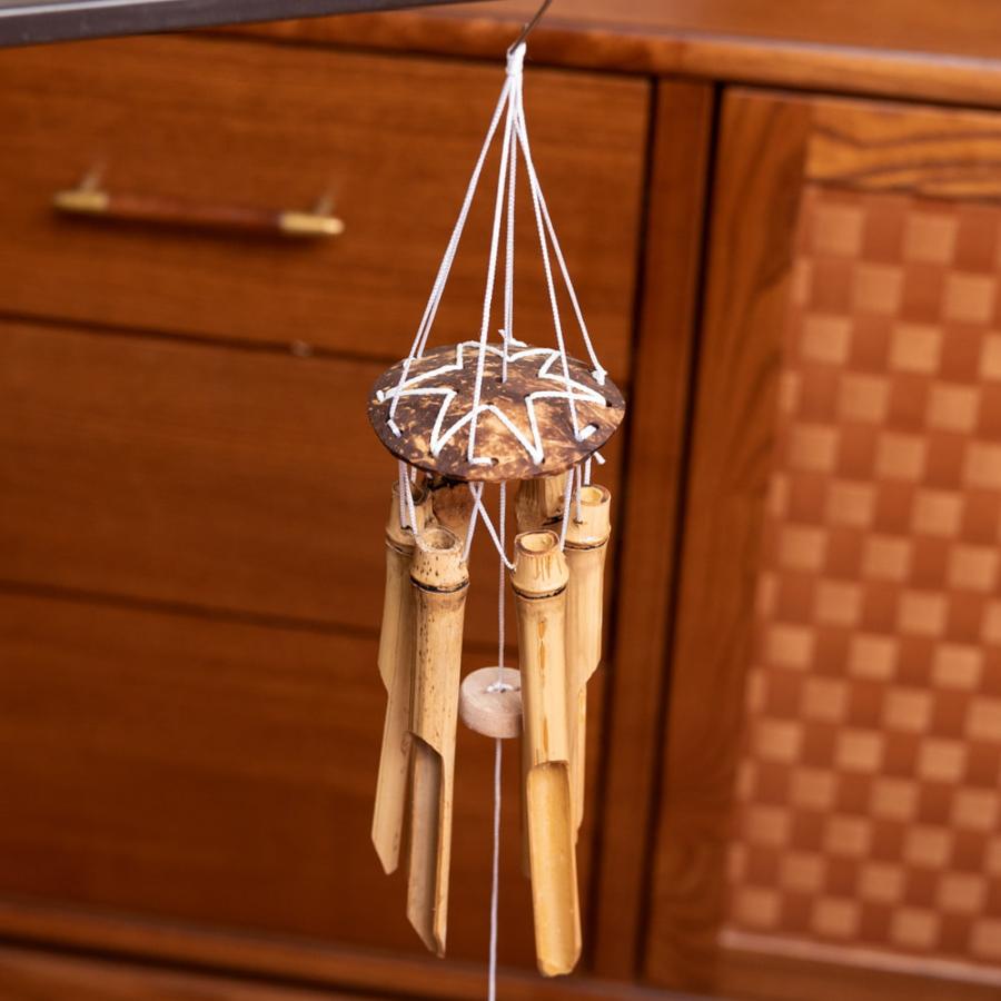 風鈴 ウィンドチャイム 竹 バンブーチャイム 竹とココナッツの