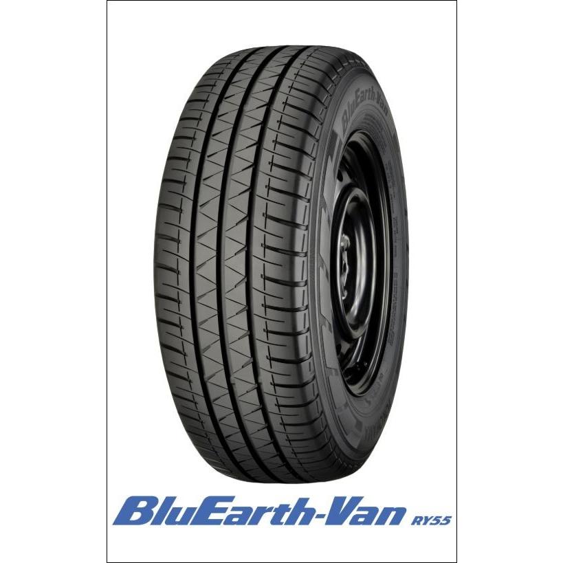 YOKOHAMA BluEarth-Van RY55 215/70R15 107/105N LT 15インチ 夏タイヤ 4本 2021年製 バリ溝 ハイエース等　(VTO626)クレジットカード QRコード決済可能 BluEarth ヨコハマ BluEarth-Van RY55 215/70R15 107/105N : タイヤ