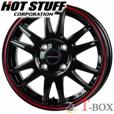 モ*ー様 ホットスタッフ クロススピードプレミアムR 14インチ・軽自動車用・4 HOT STUFF（ホットスタッフ） (単品1本価格) 14インチ 4.5J 4/100 HOT