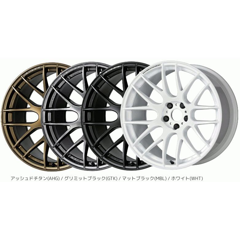 (単品1本価格) 18インチ 8.5J 5/114.3 WORK EMOTION M8R ワーク エモーション カラー: AHG/GTK/MBL/WHT｜tire-box｜02