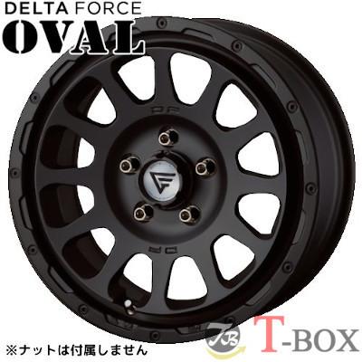 (単品1本価格) DELTA FORCE OVAL 17inch 8.0J PCD:139.7 穴数:6H カラー:マットブラック デルタフォース オーバル (ランドクルーザープラド/FJクルーザーなどに)